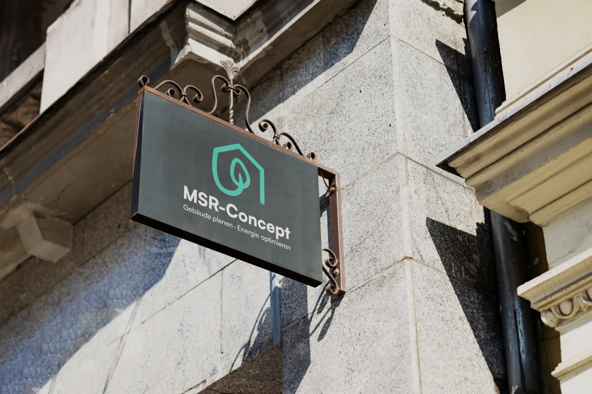 Mockup von dem Logo des Unternehmens MSR-Concept GmbH