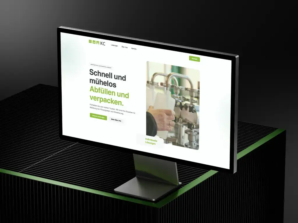 Ein Mockup von dem Website-Relaunch